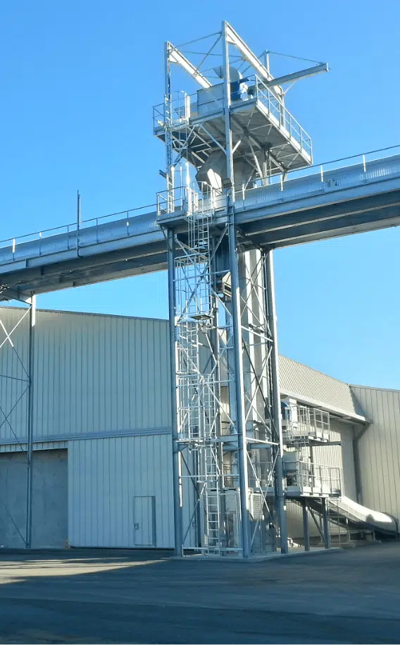 Bâtiment stockage silo manutention céréales